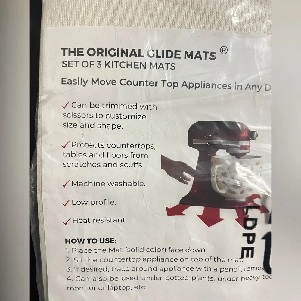 The Original Glide Mats 3 Set Kitchen Mat